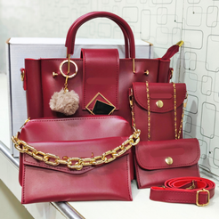 Charming 5 Pcs Bag Collection for Girls