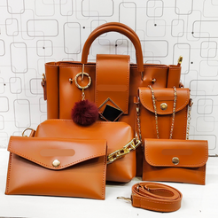 Musturd-Charming 5 Pcs Bag Collection for Girls
