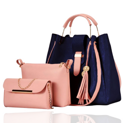 Navy-High Demanded 3PC Bag Set