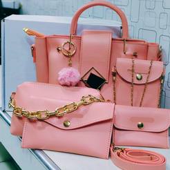 Pink-Charming 5 Pcs Bag Collection for Girls