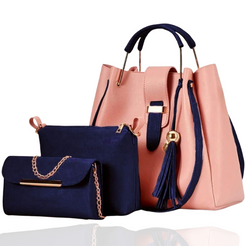 Pink-High Demanded 3PC Bag Set