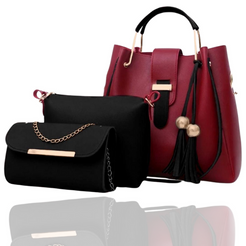 Red-High Demanded 3PC Bag Set